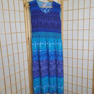 Vintage R & K Sleeveless Maxi Dress